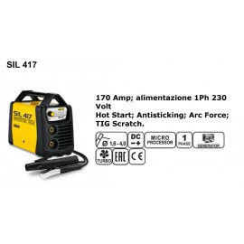 SALDATRICE "MMA" INVERTER SIL 417 - 170Amp - 230V
